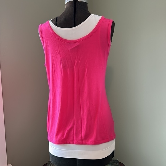 P.B.J  sports pink feminine tank top size Med NWT extremely soft machine wash - Picture 8 of 11